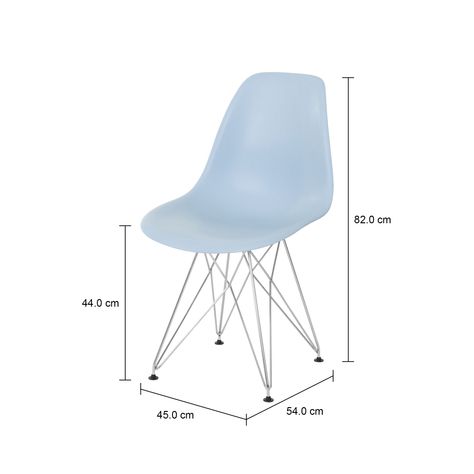 Imagem com medidas do produto EAMES TOWER CADEIRA