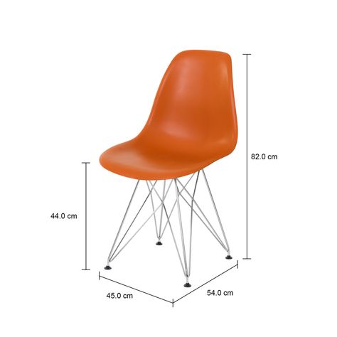 Imagem com medidas do produto EAMES TOWER CADEIRA