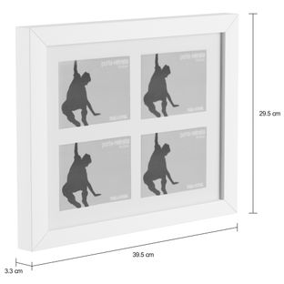 Imagem com medidas do produto PORTA-RETRATO QUADRUPLO FAMILY FRIENDS