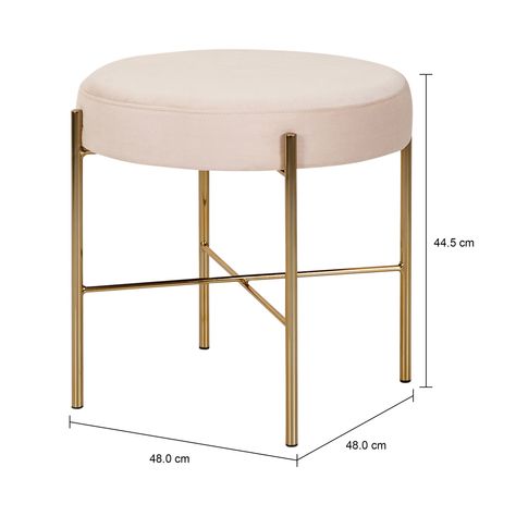 Imagem com medidas do produto PUFF REDONDO 48 CM DAISY