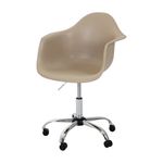Cromado - EASY CADEIRA HOME OFFICE COM BRAÇOS