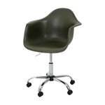 CROMADO/MUSGO - EASY CADEIRA HOME OFFICE COM BRAÇOS