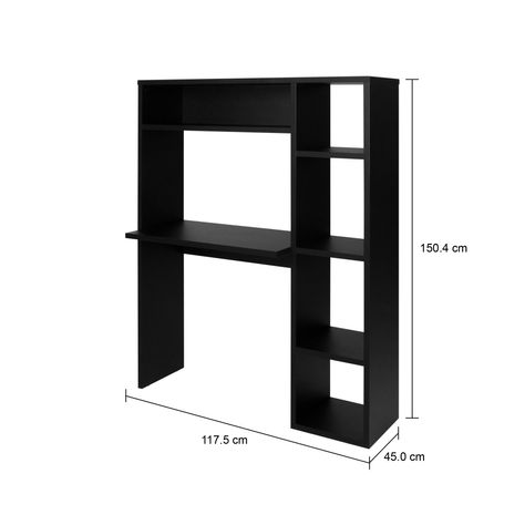 Imagem com medidas do produto ESCRIVANINHA 1,17 M X 45 CM ÉCOLE