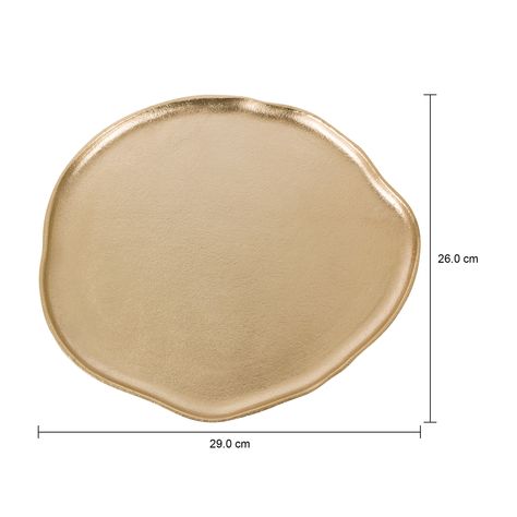 Imagem com medidas do produto CENTRO DE MESA ORGANIC GOLD