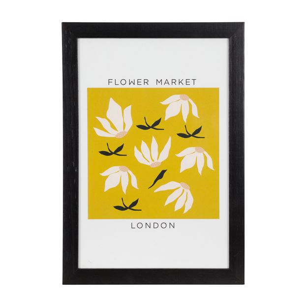 MARKET-LONDON-QUADRO-23-CM-X-33-CM-PRETO-MULTICOR-FLOWER-MARKET_ST0
