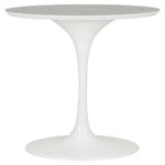 Branco brilhante - BASE DE MESA CENTRAL OVAL AU 1,60 M TULIPE