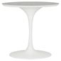 Branco brilhante - BASE DE MESA CENTRAL OVAL AU 1,60 M TULIPE