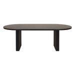 Preto - MESA OVAL 2,20 M X 1 M LINHAS
