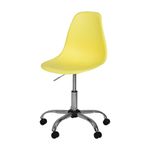 CROMADO/LIMÃO SICILIANO - EASY CADEIRA HOME OFFICE