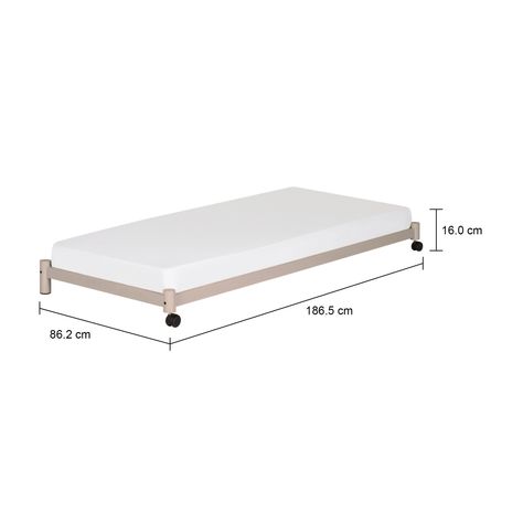 Imagem com medidas do produto CAMA DE SOLTEIRO INFERIOR 78 CM FLAT