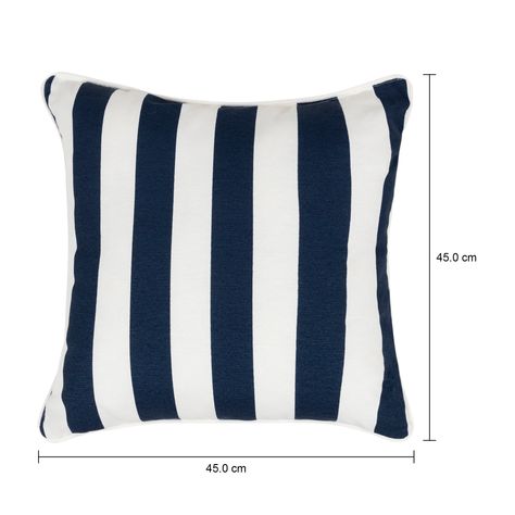 Imagem com medidas do produto ALMOFADA 45 CM BLUESTRIPE