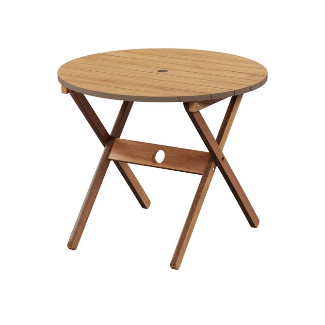 Mesa Dobrável Redonda 90 Cm Leme