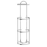 Cromado - PORTA-PAPEL HIGIÊNICO PISO APOLO