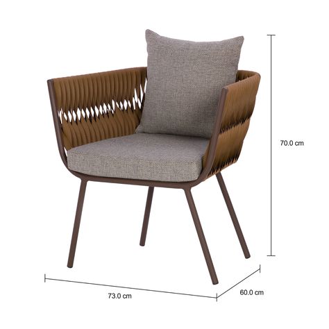 Imagem com medidas do produto POLTRONA MANDACARU