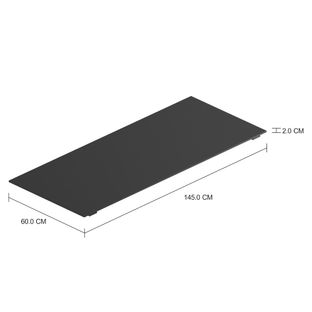 Imagem com medidas do produto TAMPO DE MESA MADEIRA 1,45 M X 60 CM METRIC