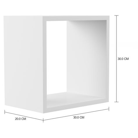 Imagem com medidas do produto NICHO 30 CM X 30 CM X 20 CM MOOD