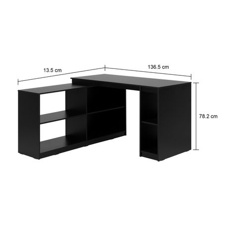 Imagem com medidas do produto MESA COM BALCÃO 1,36 M X 1,36 M START UP