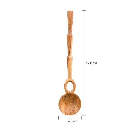 Imagem com medidas do produto COLHER DECORATIVA 19 CM GOIVAS LUPA