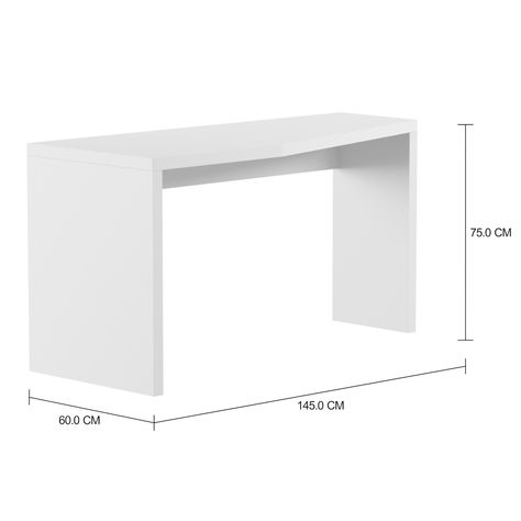 Imagem com medidas do produto MESA TRAPEZOIDAL 1,45 M X 60 CM ESQUERDA FIND