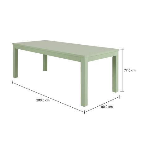 Imagem com medidas do produto MESA 2 M X 90 CM MASSY