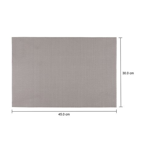 Imagem com medidas do produto LUGAR AMERICANO 45 CM X 30 CM ESPINHA DE PEIXE