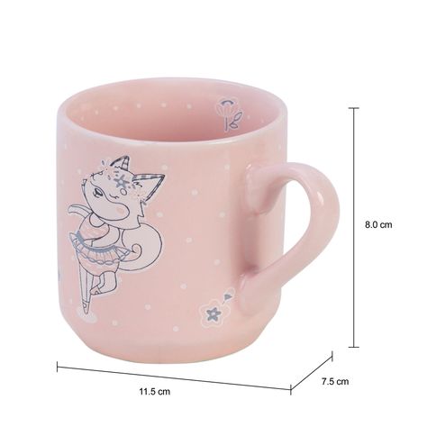 Imagem com medidas do produto CANECA 220 ML PETIT TUTU