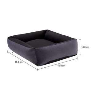 Imagem com medidas do produto CAMA PARA PET 55 CM X 45 CM DARIN