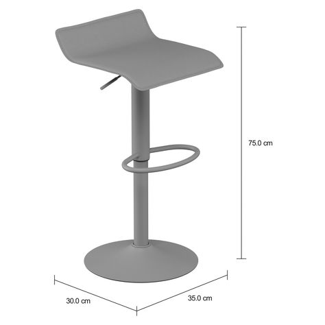 Imagem com medidas do produto BANCO REGULÁVEL SLALOM SWELL