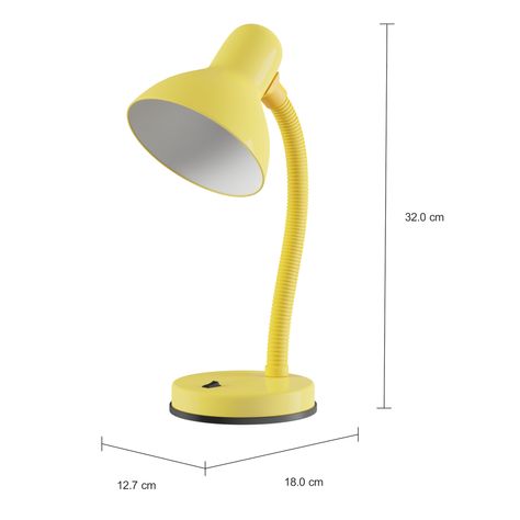 Imagem com medidas do produto LUMINÁRIA DE MESA DIC