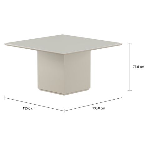 Imagem com medidas do produto MESA 1,35 M X 1,35 M FLOAT