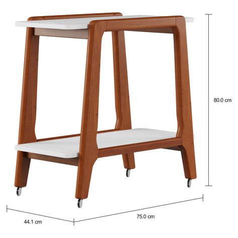 Imagem com medidas do produto CARRINHO 75 CM X 44 CM WIN