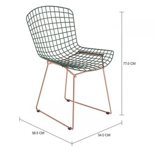 Imagem com medidas do produto CADEIRA BERTOIA