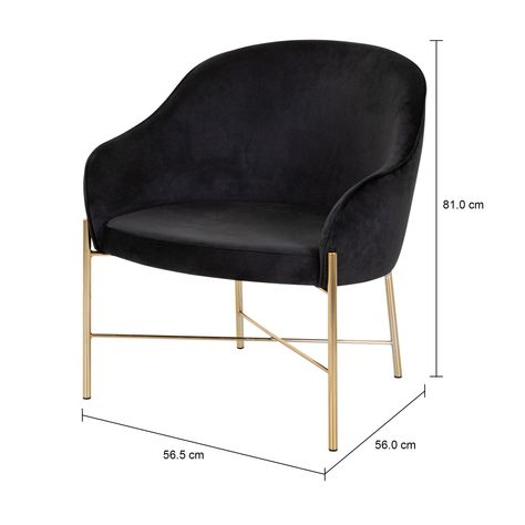 Imagem com medidas do produto POLTRONA DAISY