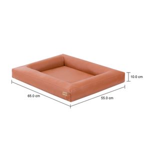 Imagem com medidas do produto CAMA PARA PET 60 CM X 50 CM ZAHDA