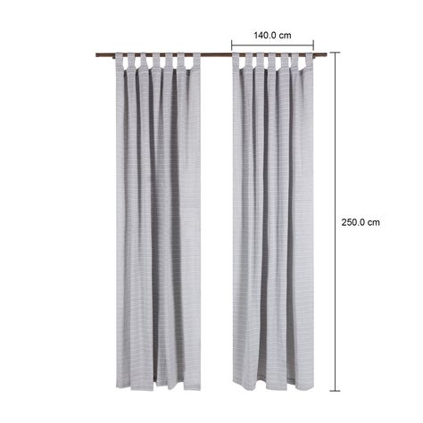 Imagem com medidas do produto CORTINA 2 PEÇAS 1,40 M X 2,50 M MALAW