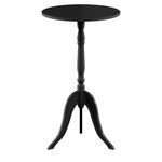 Preto - MESA LATERAL REDONDA 30 CM TRIKY