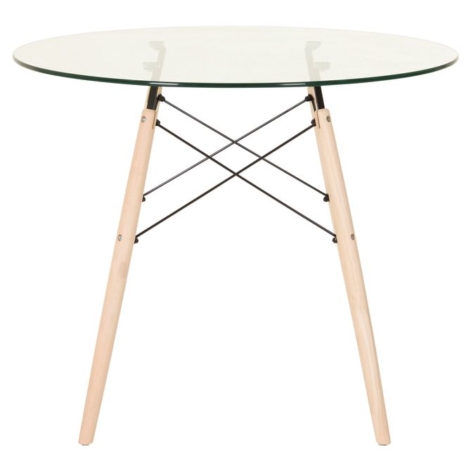 Mesa Redonda 90 Cm Easy Glass