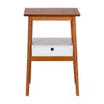 Branco - MESA DE CABECEIRA 1 GAVETA GALIA