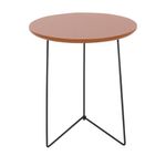 Preto - MESA LATERAL REDONDA 42 CM PIRLO