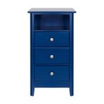 MESA DE CABECEIRA ALTA 3 GAVETAS DEVON