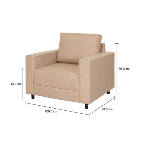 Imagem com medidas do produto POLTRONA MUY