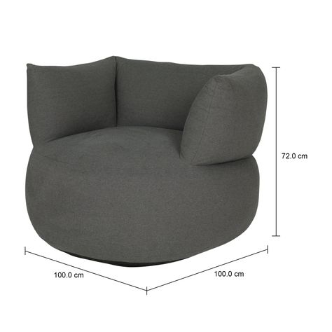 Imagem com medidas do produto POLTRONA SAMPA