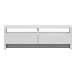 Branco brilhante - RACK 2 GAVETAS 1,80 M X 45 CM VOGAN