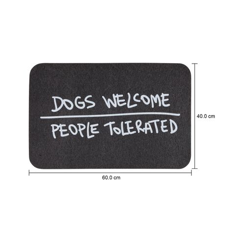 Imagem com medidas do produto CAPACHO 40 CM X 60 CM O FANTÁSTICO MUNDO DO JIMMY DOGS WELCOME