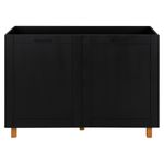 Preto - ARMÁRIO INFERIOR 1,20 M 2 PORTAS LOGBOX