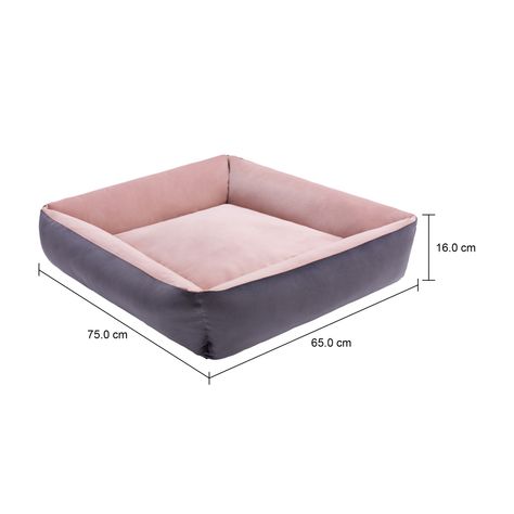 Imagem com medidas do produto CAMA PARA PET 75 CM X 65 CM DARIN