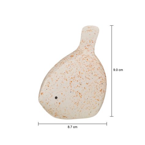 Imagem com medidas do produto ADORNO PÁSSAR MESA 9 CM PIA PIOU