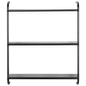 Preto - ESTANTE DE PAREDE 83 CM X 97 CM WALL TECH