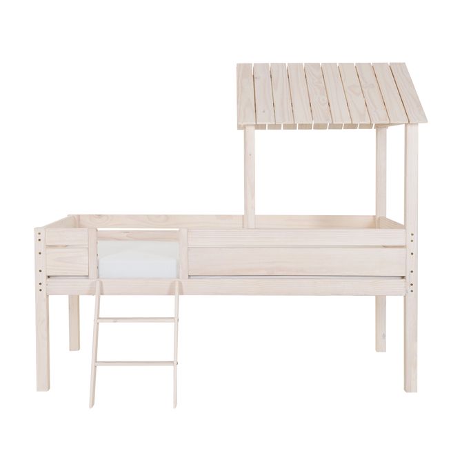 Cama De Solteiro Com Escada 78 Cm Wood Camp