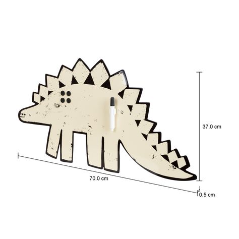 Imagem com medidas do produto MEMORY-BOARD 70 CM X 37 CM BENTOSSAURO